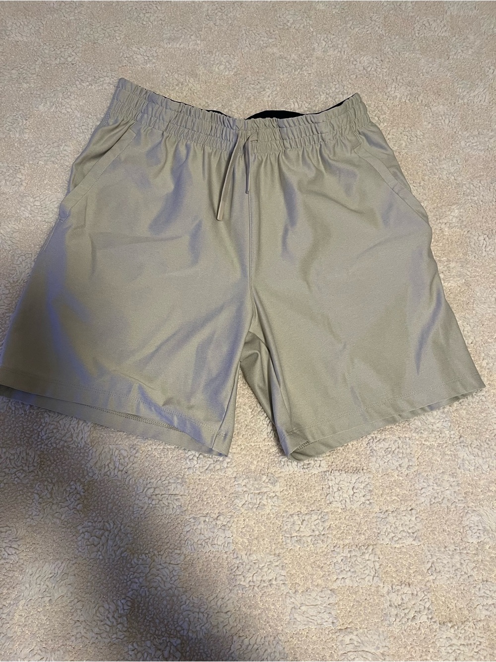 Old Navy Men's Light Khaki Athletic Drawstring Shorts